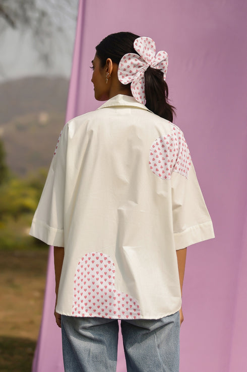 Sweetheart Patch Cotton Shirt